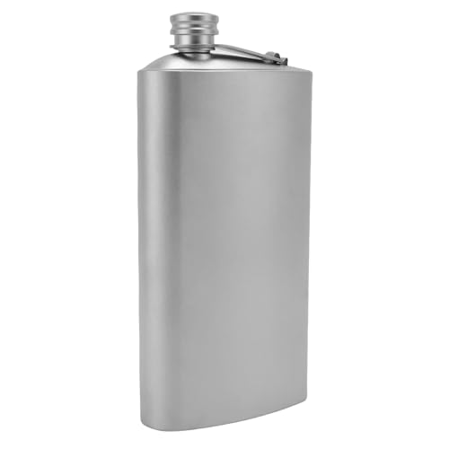Fafeims Leichter Titan -Whiskyflasche, Leckeres und Tragbares Hüftflaschen, Ideal für Outdoor -Abenteuer mit Sicherem Getränkebereich von Fafeims