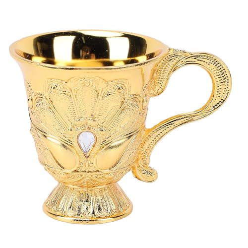 Fafeims Luxus Vintage Weinglas Im Europäischen Stil Im Europäischen Stil, Multi-funktionaler Bar Display Dekoratives Glas mit Robuster Grund (Gold umgehen) von Fafeims