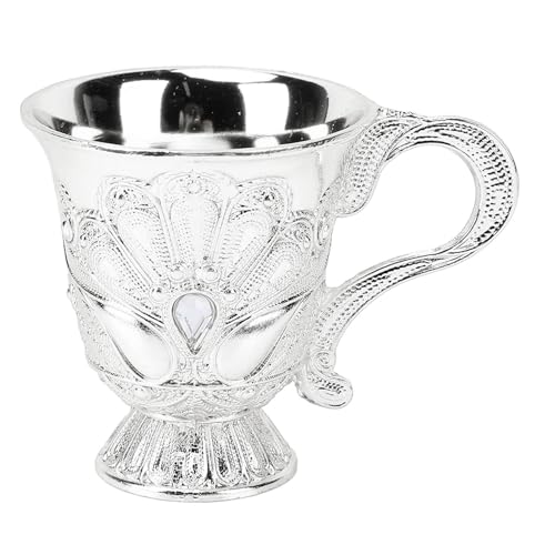 Fafeims Luxus Vintage Weinglas Im Europäischen Stil Im Europäischen Stil, Multi-funktionaler Bar Display Dekoratives Glas mit Robuster Grund (Silber umgehen) von Fafeims