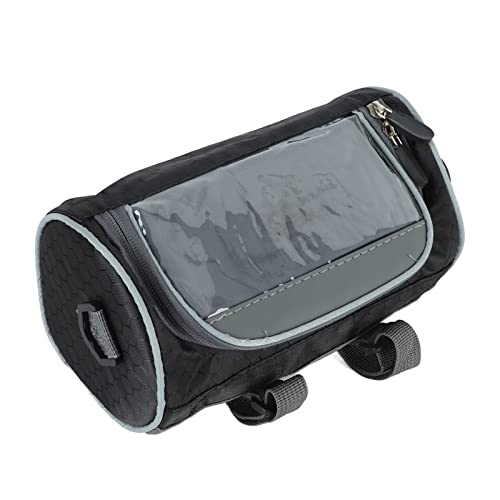 Fafeims Telefonrahmenbeutel mit Abnehmbarem Riemen. Geeignet für das Wetterradfahren. Synthetisches Leder/PVC (Black) von Fafeims