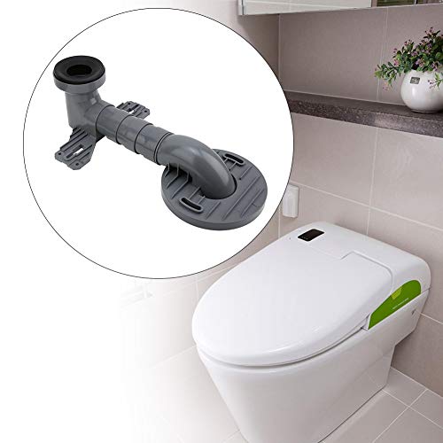 Fafeims Toilettenanpassung Langlebiges Material, Einfache Installation, überlegene Versiegelung Grauer PP -Verbindungsadapter -Kit mit 3 Beweglichen Abschnitten für Toiletten Geteilt, Integriert, von Fafeims