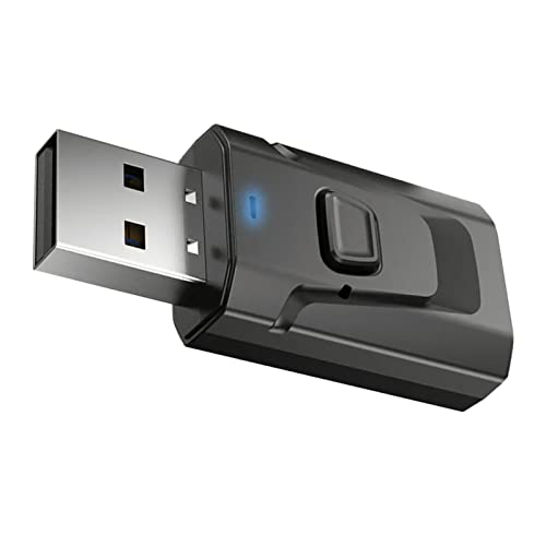 Fafeims USB - -Empfänger, Doppelausgangsmodus Clear Sound Quality USB Empfänger, Schwarz mit Kunststoffmaterial, DC5V Spannung für Computer, TV, Projektor, Auto von Fafeims