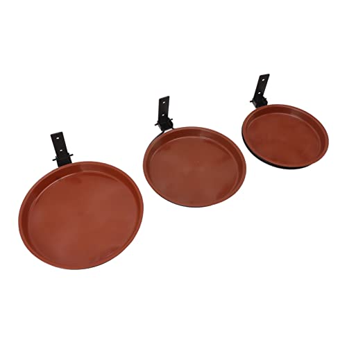 Fafeims Vogelbad für Draußen, Vintage Freistehende Vogelbad mit Futtermittelschale, Garten -Terrasse - (3 Töpfe und 3 Halterungen) von Fafeims