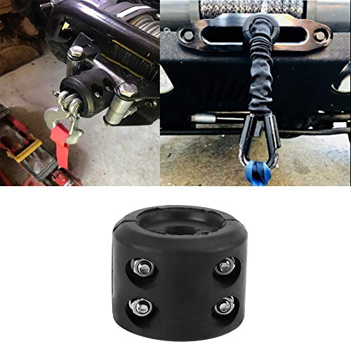 Fafeims Winch Cable Haken -Stopper -Kit, Gummistkissenstopper für ATV UTV Off Straßenfahrzeuge, Einfache Installation, Breite Kompatibilität, Langlebiges Material, Sichere Spannung, Schutzdesign von Fafeims