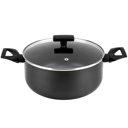 Fagor Iris Kochtopf, 24 cm, dickes Aluminium, zweilagige Antihaftbeschichtung, gleichmäßige Hitze, geeignet für alle Herdarten, Induktion, Bakelit-Griffe von Fagor Vuelve al Hogar