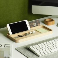 Holz-Schreibtisch-Accessoires, Telefonständer, Home-Office-Dekor, Schreibtisch-Organizer, Geschenk Für Ihn, Sie von FagusWoodStore