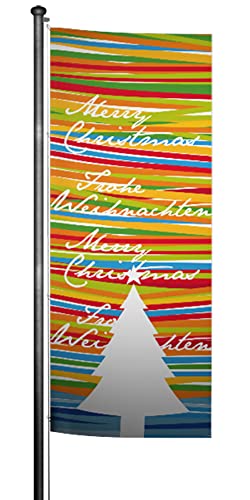 Weihnachtsfahne 120 x 300 cm - Design Colors Weihnachtsfahne 120 x 300 cm - Design Colors von Fahnen Schmidt