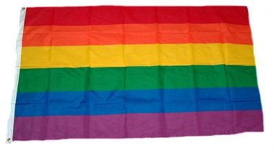 Fahne / Flagge Regenbogen NEU 150 x 250 cm Flaggen von FahnenMax