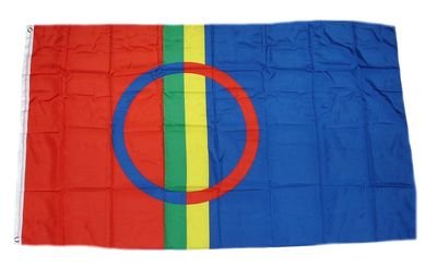 Fahne/Flagge Sami Lappland Samen 90 x 150 cm Flaggen von FahnenMax