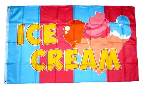 Fahne/Flagge Ice Cream Eis 90 x 150 cm Fahne/Flagge Ice Cream Eis 90 x 150 cm von FahnenMax