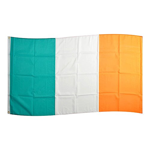 Flaggenking Irland Flagge/Fahne - wetterfest, weiß, 150 x 90 x 1 cm, 16897 Flaggenking Irland Flagge/Fahne - wetterfest, weiß, 150 x 90 x 1 cm, 16897 von FahnenMax