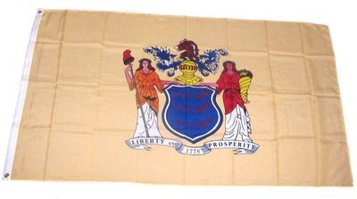 Fahne / Flagge USA New Jersey NEU 90 x 150 cm Flaggen von FahnenMax