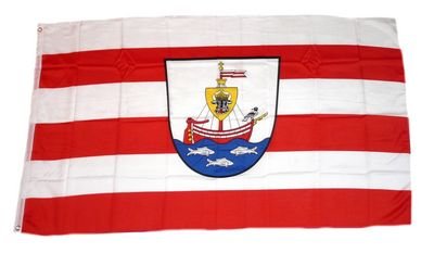 Fahne/Flagge Wismar mit Wappen NEU 90 x 150 cm Fahnen von FahnenMax