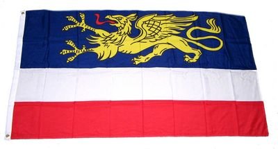 Fahne / Stadtflagge Rostock NEU 90 x 150 cm Flagge [Misc.] von FahnenMax