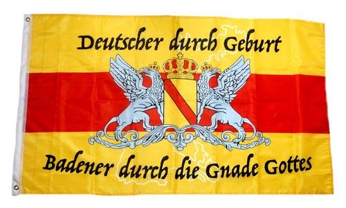 Fahne Flagge Badener durch die Gnade Gottes 90 x 150 cm von FahnenMax