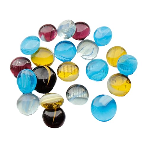 1 Kg Farbenfrohe Glasperlensteine ​​0 8 Zoll Flachboden Marmorperlen Set Für Dekorative Kunsthandwerk Und Vase Füllung Decors Home Decorative Art Perlen von Fahoujs