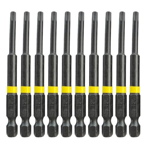 10 Pcs Schraubendreher Set Verbesserung Magnetischer Hold Hold Griffdesigns Für Hohe Drehmomente Anwendungen Sicheres Schrauben Holzbearbeitung Bit von Fahoujs