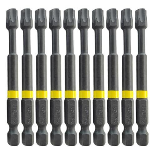 10 Pcs Schraubendreher Set Verbesserung Magnetischer Hold Hold Griffdesigns Für Hohe Drehmomente Anwendungen Sicheres Schrauben Holzbearbeitung Bit von Fahoujs