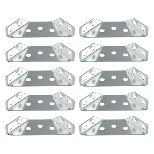 10pcs Edelstahlmöbel Eckanschluss Regalhalterungshalterung Schrankstütze Fixierung Rahmen Eckscheibe Enduring Cabinet Hilfsrahmenklammer Mit Schraube von Fahoujs