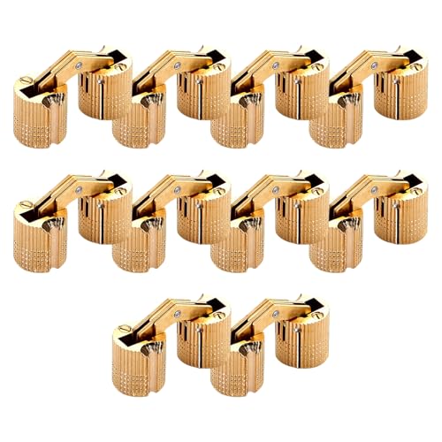 10pcs Messingfässer Fässer Scharniere Zylindrisch Kabinett Versteckte Möbelscharniere Türhardware Für Kleine Schrankschrank Messing Fässer Möbel von Fahoujs