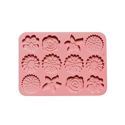 12-Cavity Blütenförmige Silikonform Easy Freisetzungsschokoladenform Kuchenform Keksform Silikon Backzubehör Silikon Schokoladenschokolade 12-Cavity Blütenförmige Silikonform Easy Freisetzungsschokoladenform Kuchenform Keksform Silikon Backzubehör Silikon Schokoladenschokolade von Fahoujs