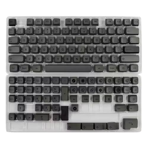 133Key/Set XDA HIGH Grey Mists Keycap Für Mechanische Tastaturen PBTS Farbstoff Subbetten Tastaturen Für Schalter von Fahoujs