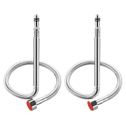 2pcs Edelstahl Duschschlauch Wasserhahn Schlauch Heiße Und Kaltes Wasser Einlass Rohr Ersatzheizungen Anheizen Die Rohrheizhöhe Anschließen Edelstähle Duschschlauch von Fahoujs