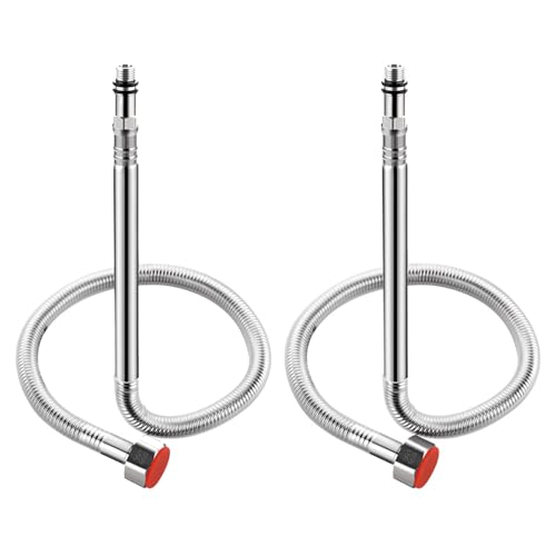 2pcs Edelstahl Duschschlauch Wasserhahn Schlauch Heiße Und Kaltes Wasser Einlass Rohr Ersatzheizungen Anheizen Die Rohrheizhöhe Anschließen Edelstähle Duschschlauch von Fahoujs