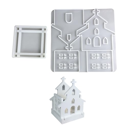 2pieces Silicon Forms Kirchliche Tisch Ornament Forms Handherstellungsaccessoires Geeignet Für Häusliche Und Addatordekorationen Geeignet von Fahoujs