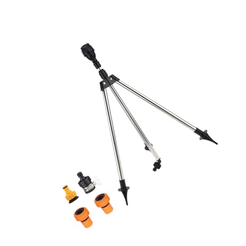 360 Rotierender Gartensprinkler Auf Verstellbarer Stativbasis 1 Zoll Schlauchadapter Für Patios Gewächshäuser Blütenbett Wassergräbchenpool Wasser Sprinkler von Fahoujs