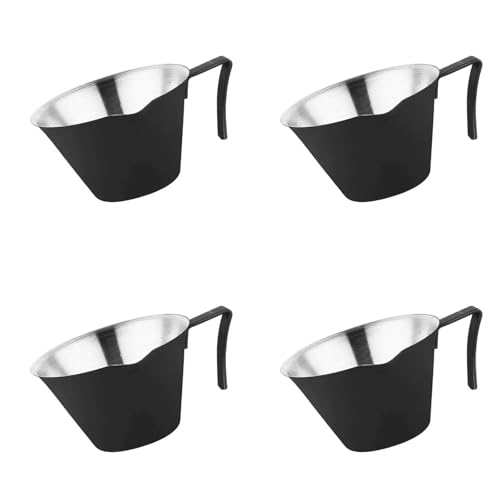 4pcs Espresso Kaffee Extraktion Tasse Mit Abgestuften Edelstählen Verdickten Exquisiten Unzen Kaffee Espresso Messung von Fahoujs