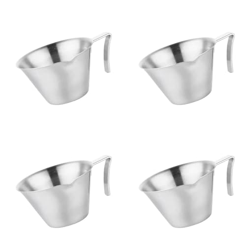 4pcs Espresso Kaffee Extraktion Tasse Mit Abgestuften Edelstählen Verdickten Exquisiten Unzen Kaffee Espresso Messung von Fahoujs