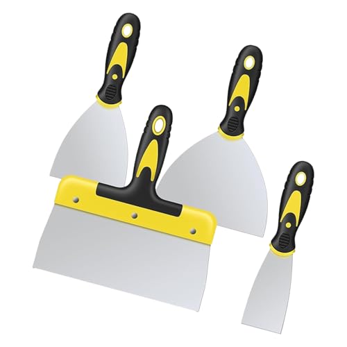 4pcs Putty Scraper Set Edelstahl Trockenbauwände Putzschaberwerkzeug Für Trockenmauer Spackle Taping Schabtpapier Tapetenentfernung Und Pflasterkratze 4pcs Putty Scraper Set Edelstahl Trockenbauwände Putzschaberwerkzeug Für Trockenmauer Spackle Taping Schabtpapier Tapetenentfernung Und Pflasterkratze von Fahoujs