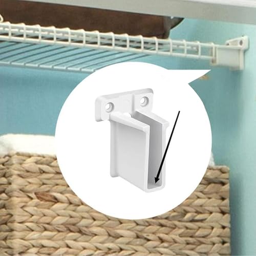 6PCS ROWDY CLOSTE CLOSET HALE PRACKets Eck Hardware Zubehör Für Drahtgitter Organisatoren Umfassen Schraubendrahtregalhalterungen Mit Schrauben. von Fahoujs