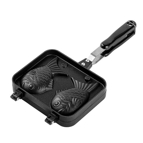Aluminium Taiyaki Maker Doppelfischform Waffeln Kuchen Formpfannkuchen Kochbedarf Praktische Küchenbackwaren von Fahoujs