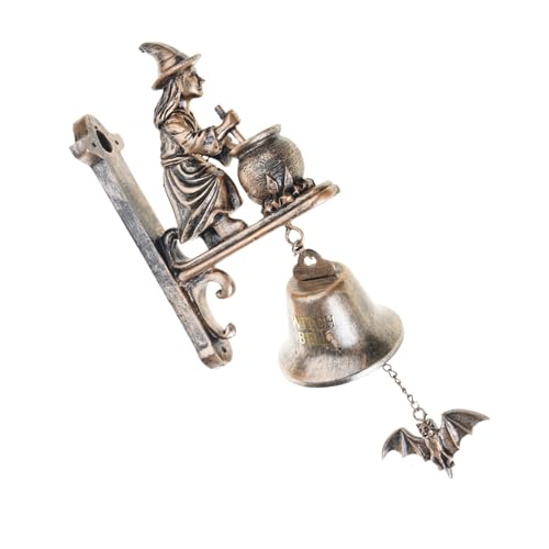 Antike Bronze Witch Türklingeln Handgefertigtes Harten Und Rostfeste Metallglocken Für Halloweens Home Accent Vintage Hexen Tür Ornamente Antike Bronze Witch Türklingeln Handgefertigtes Harten Und Rostfeste Metallglocken Für Halloweens Home Accent Vintage Hexen Tür Ornamente von Fahoujs