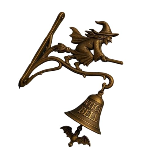 Antike Bronze Witch Türklingeln Handgefertigtes Harten Und Rostfeste Metallglocken Für Halloweens Home Accent Vintage Hexen Tür Ornamente Antike Bronze Witch Türklingeln Handgefertigtes Harten Und Rostfeste Metallglocken Für Halloweens Home Accent Vintage Hexen Tür Ornamente von Fahoujs