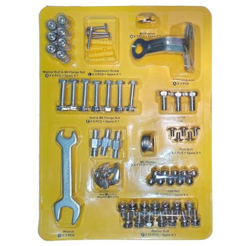 Außenterrassenheizungs Bolt Set Ersatz Hardware Set Für Quadratische Glasrohrmutter Flügel Metall Masse von Fahoujs