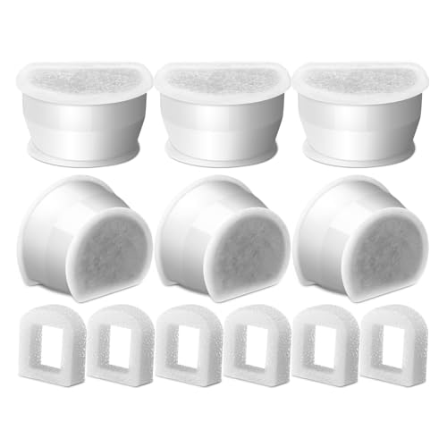 Fahoujs Automatische Pet Fountain Ersatzfilter Haustierhunde Wasserspender Filter Effiziente PET Brunnenfilter Schäume Geruchsgeruch Entfernen Wasserfilter von Fahoujs