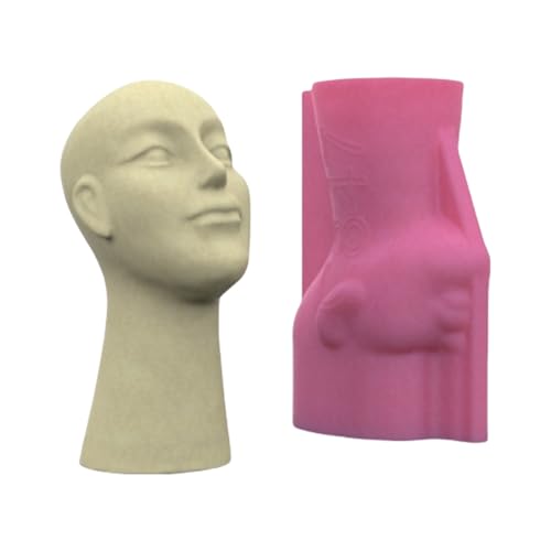 Blumenvase Formen Silikonbetonform Menschliche Gesichtsform Sukkulente Pflanzerform Silikonschmuck Für Pflanzgefäße von Fahoujs