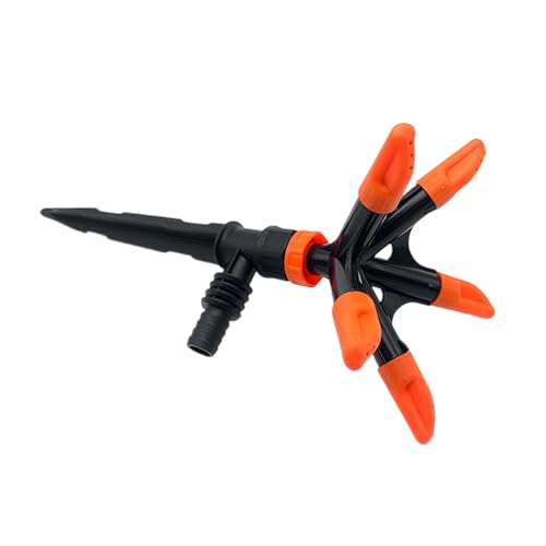 Effizienter 5 Arm Sprinkler Für Garten Rasenflächen Ackerwässerung Plastikbewässerungsdüsen Blumenbewässerungsinstrument Für Gärtner von Fahoujs