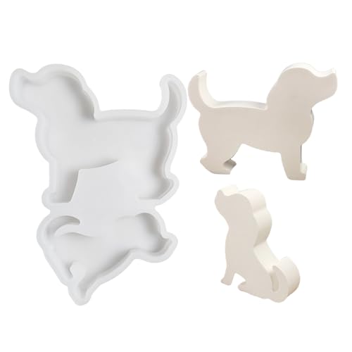 Einfach Zu Bedienende Silikonform Handherstellung Hundeform Statuetten Formen Crafting Formen Dekorative Formen Zum Handwerk von Fahoujs