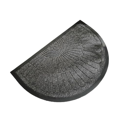 Elegante Halfcircle Eingangsmatten Polyester Fabric Mit Antislip Gummi Basis Türmatten Für Zuhause Und Büro von Fahoujs