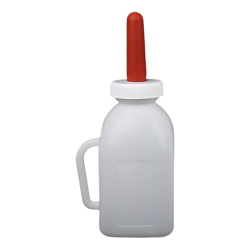 Fahoujs 1-5l Kalbmilchfutterhalter Flaschenhalter Zum Einfachen Füttern Mit Abnehmbarer Nippel Lammflasche Silikon Brustwarze von Fahoujs