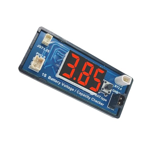 Fahoujs 1S Lithium Batterien Spannungstester Digitalbatterien Kapazitätskapazitätskassemesser Batterien Checker Tester Für Haushaltsbatterien von Fahoujs