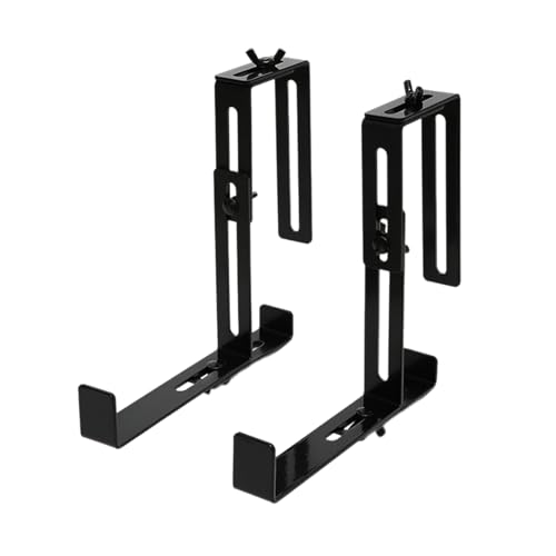 Fahoujs 2pcs Blütenboxerhalterungen Einstellbare Wand Pflanzer Haken Hängende Anlagen Klammern Fenster Pflanzer Kleiderbügel Für Gartenzaun Kohlenstoffstahlmaterial von Fahoujs