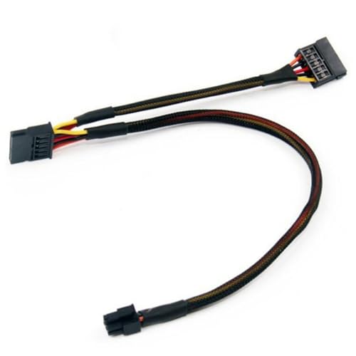 Fahoujs 6Pin Bis Double 15Pin Stromkabel Kompatibel 3668 3650 3268 3660 Mainboard von Fahoujs