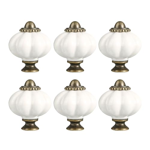 6pcs Schublade Zieht Keramikkommode Knopfschrankgriff Moderner Möbelgriff Kürbisform Nachtschrank Pull Möbelgriffe Und Für Kommoden Modern 6pcs Schublade Zieht Keramikkommode Knopfschrankgriff Moderner Möbelgriff Kürbisform Nachtschrank Pull Möbelgriffe Und Für Kommoden Modern von Fahoujs