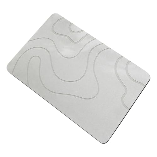 Fahoujs Badematte Super Saugle Saugle Diatomit Floor Matte Antislips Textur Schnell Trocknende Badezimmerteppich von Fahoujs