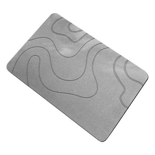 Fahoujs Badematte Super Saugle Saugle Diatomit Floor Matte Antislips Textur Schnell Trocknende Badezimmerteppich von Fahoujs